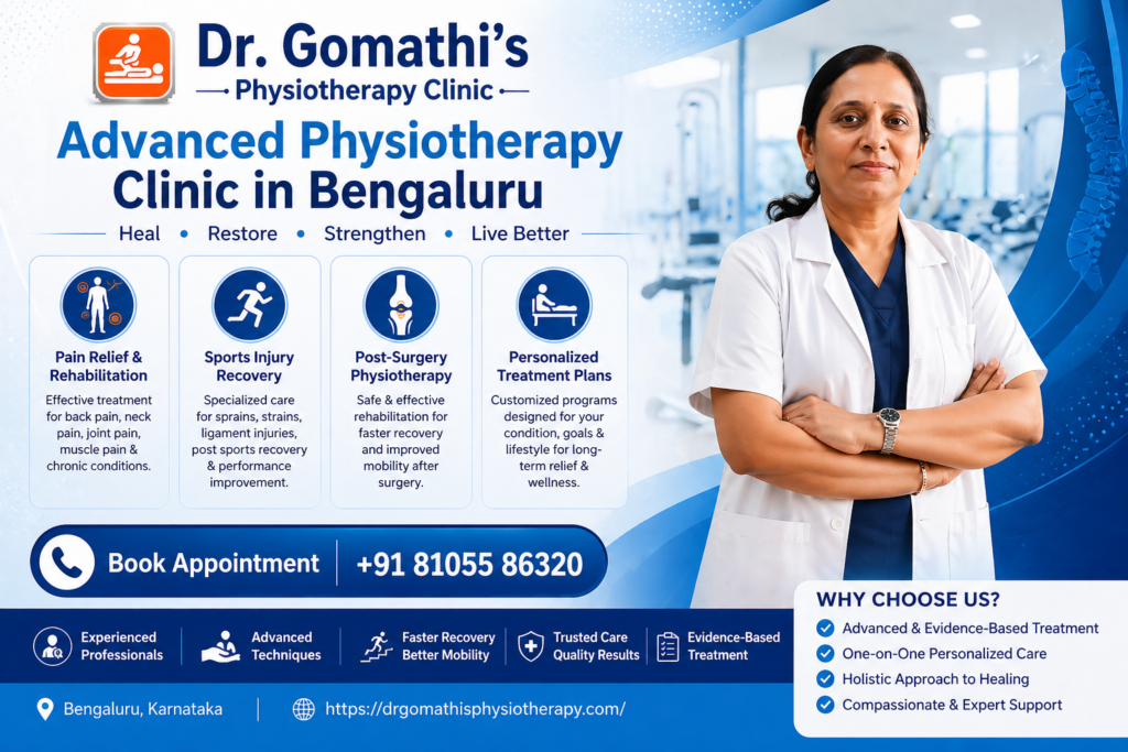 Physiotherapy clinic in Bengaluru