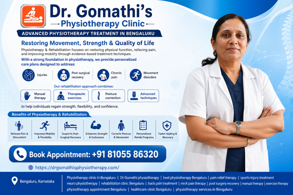 Physiotherapy clinic in Bengaluru