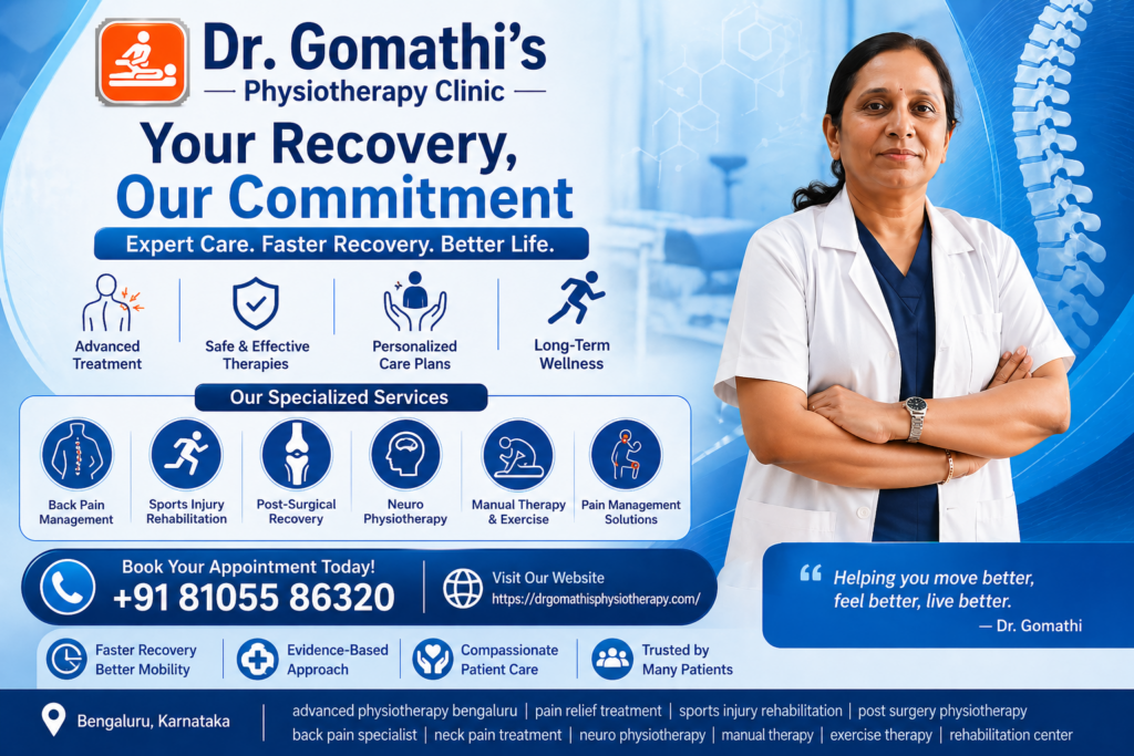 Physiotherapy clinic in Bengaluru