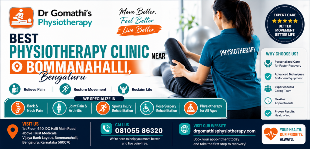 Best Physiotherapy Clinic Near Bommanahalli, Bengaluru Dr Gomathi's Physiotherapy